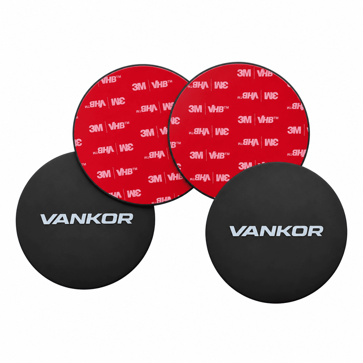 Steel Mounting Discs for Starlink Mini – 3M Adhesive, 4 Pack