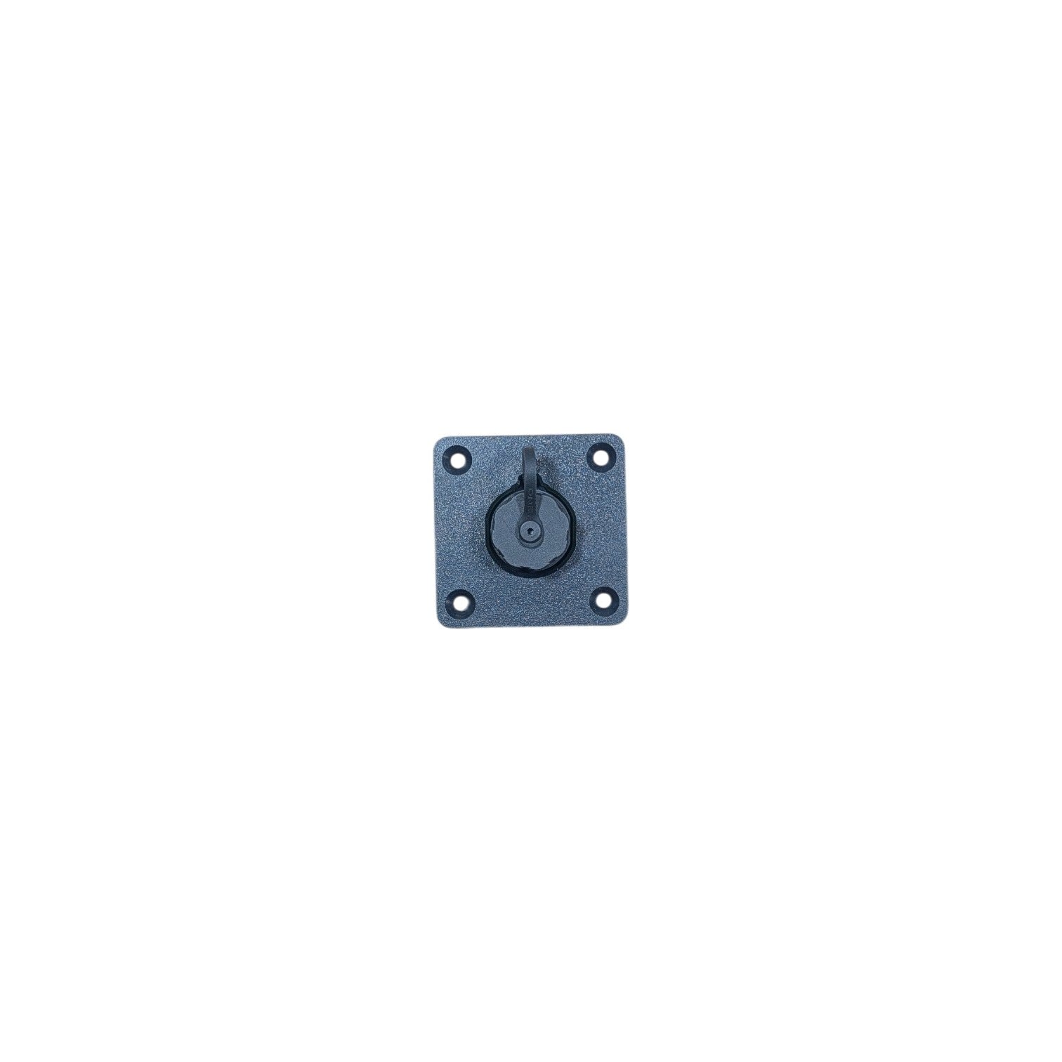 Starlink Waterproof Passthrough Mounting Plate — Black variant front view