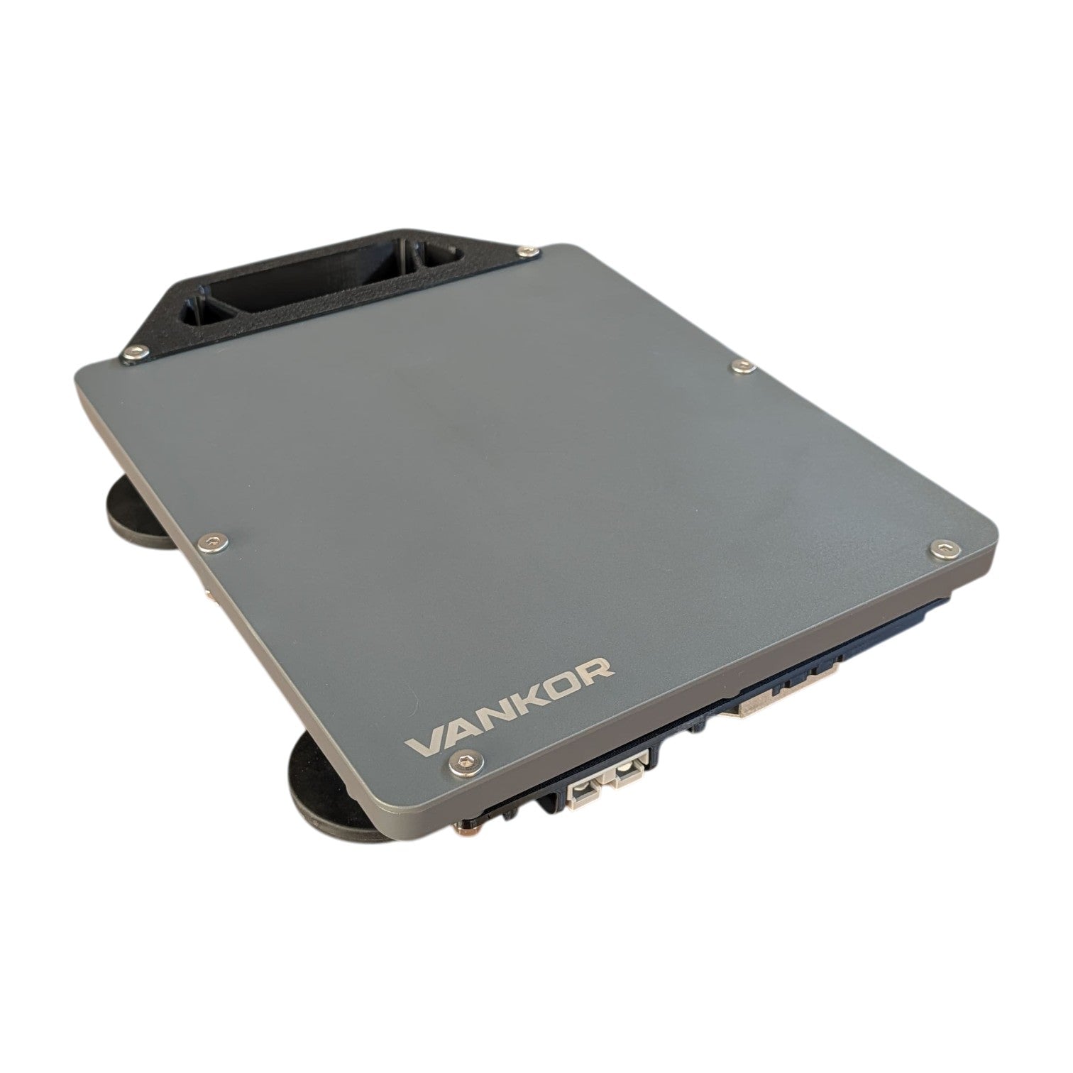 VANKOR grey magnetic Starlink Mini roof mount — 12/24V no-drill install