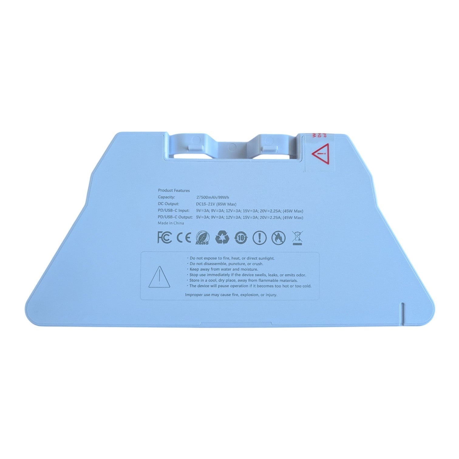 VANKOR 99Wh Starlink Mini battery pack — front view with spec markings