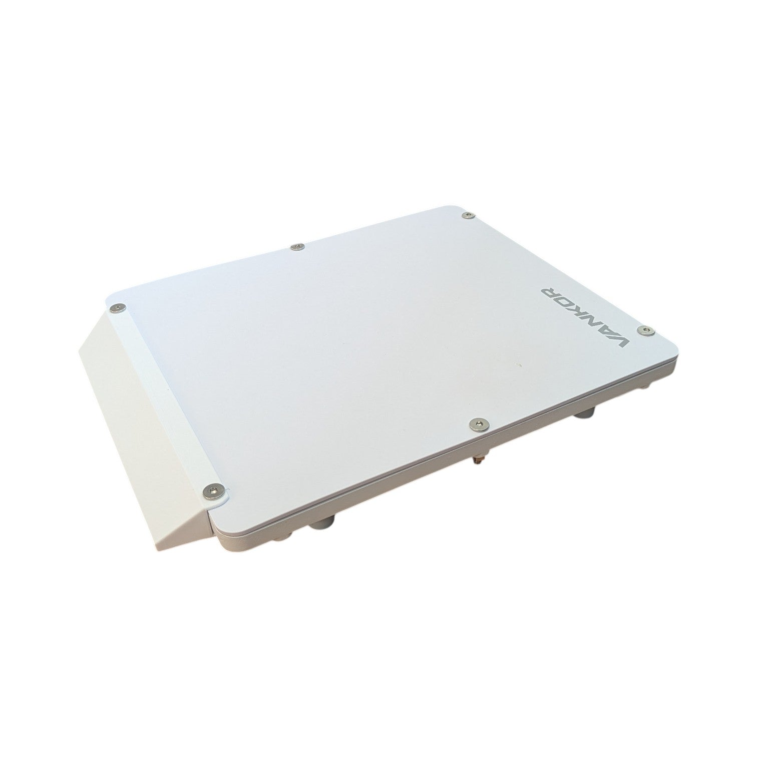 VANKOR white magnetic Starlink Mini mount — underside with magnetic feet