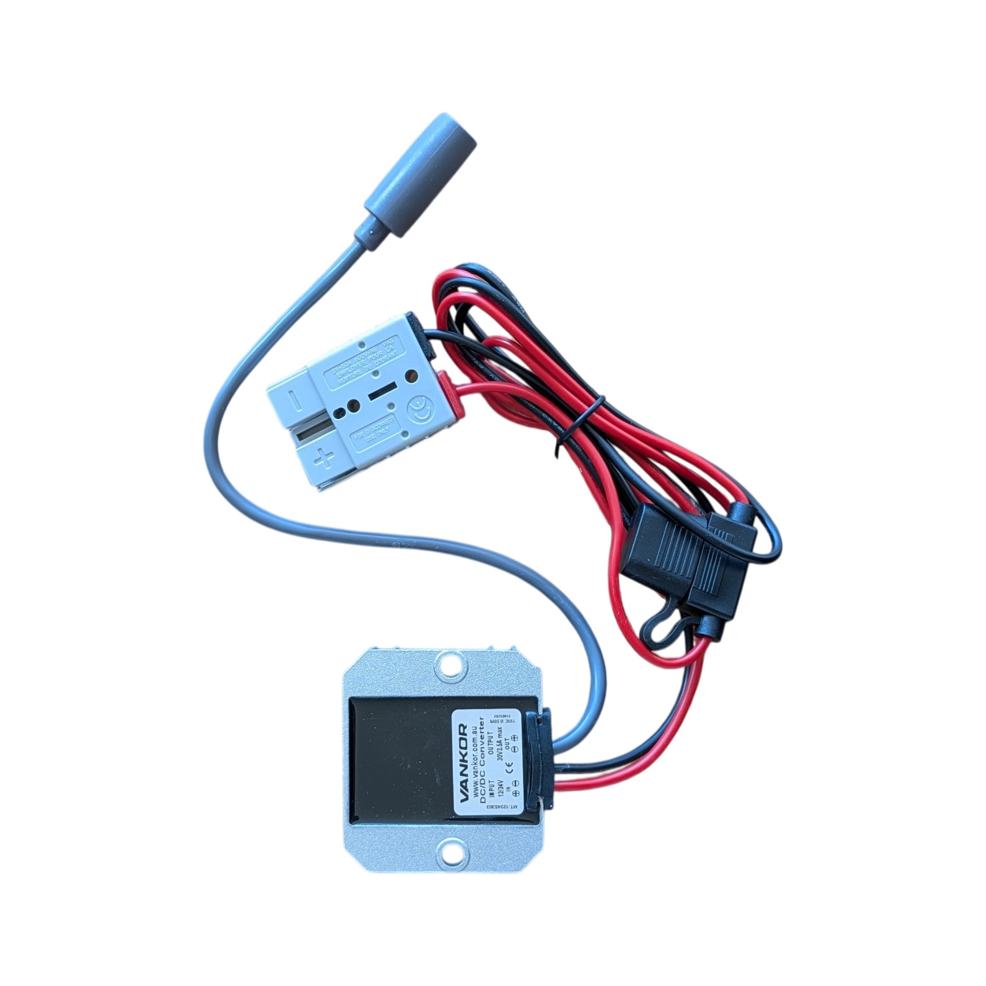 Starlink Mini 30V booster — fused Anderson plug input cable and Starlink female output plug