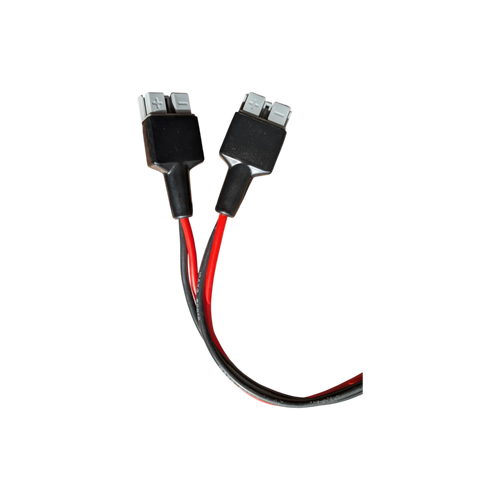 VANKOR 50A Anderson plug splitter with red and black cable and sealed Anderson plugs