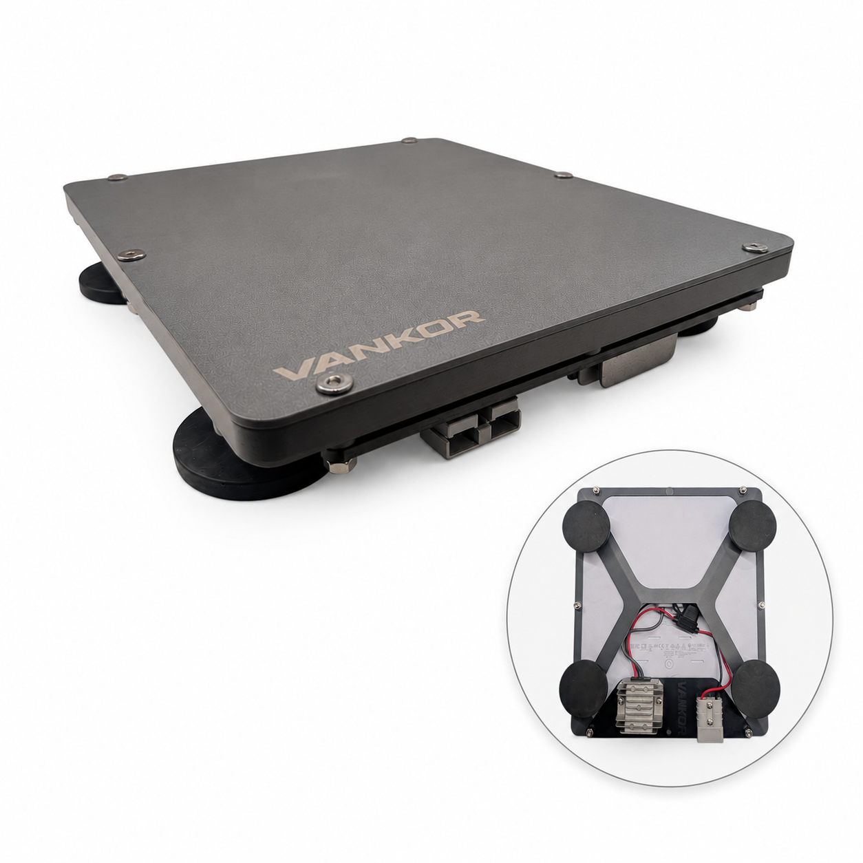 VANKOR Starlink Mini magnetic mount kit — Anderson plug booster inset