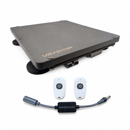 VANKOR Starlink Mini magnetic mount kit — mount, 12V/24V booster, Anderson plug, converter plate and wireless remote switch
