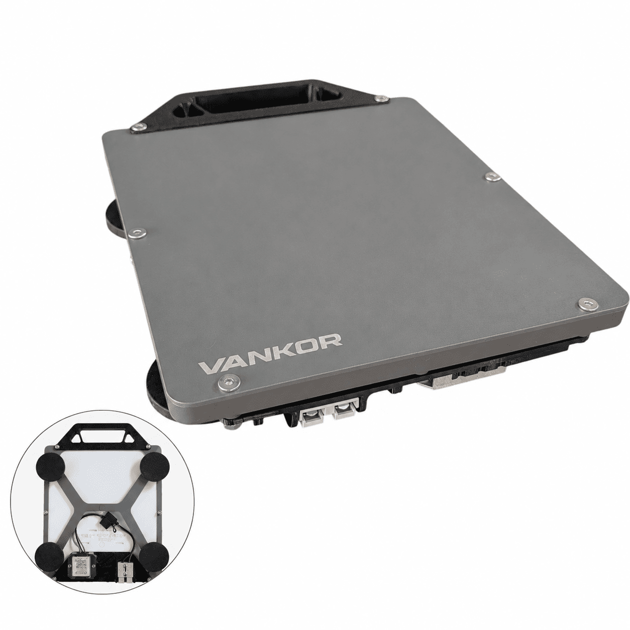 VANKOR Starlink Mini magnetic mount kit — mount, 12V/24V booster, converter plate, Anderson plug and carry handle