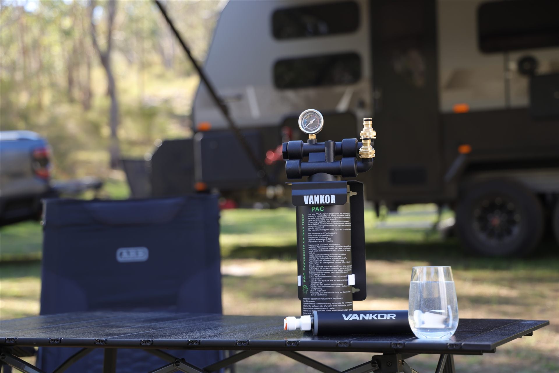 water filter and UV filter
